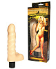 Вибратор-реалистик с рёбрышками телесного цвета Сумерки богов №25 102-25 BX SB (15,5 см)
