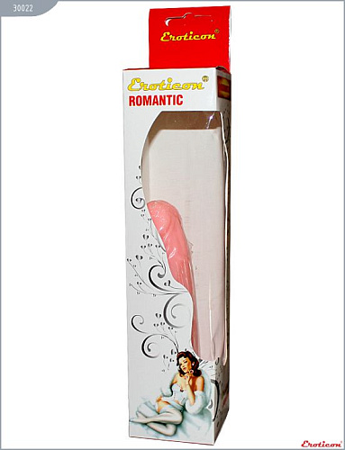 Телесный гелевый фаллоимитатор Eroticon 30022 (17 см)