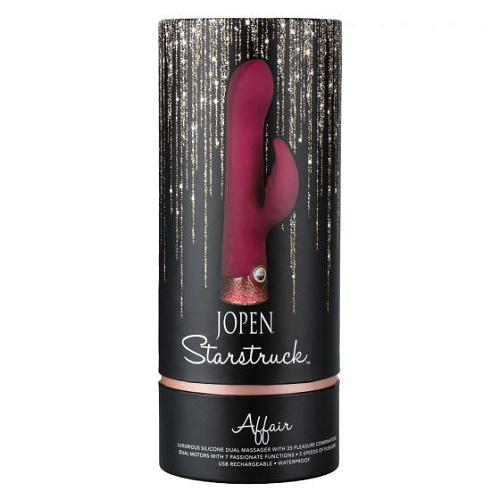 Фиолетовый перезаряжаемый вибромассажёр-кролик Jopen Starstruck Affair JO-8015-20-3 (21,5 см)