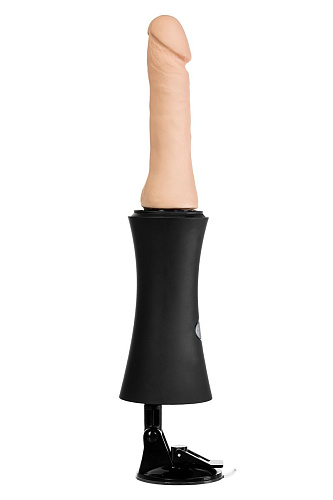 Чёрная секс-машина с телесной насадкой ToyFa HandBang MotorLovers 456603