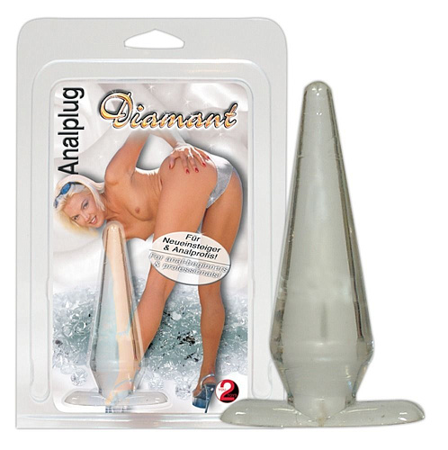 Прозрачный анальный гладкий массажёр Orion 0516309 (10 см)