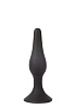 Чёрная анальная втулка Bior toys Sex Expert SEM-55041 (10 см)