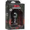 Чёрная анальная пробка Doc Johnson Kink Ace Silicone Plug 4 2401-15-BX (10,16 см)
