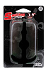 Чёрная анальная втулка NMC SMILING SILICONE BUTT PLUG BLACK 111592 (8,9 см)