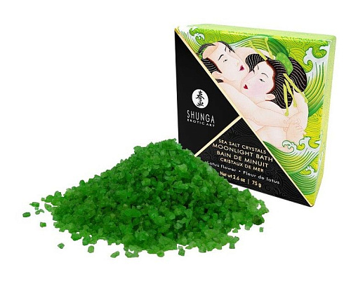 Соль для ванны с ароматом цветков лотоса Shunga Bath Salts Lotus Flower 6617