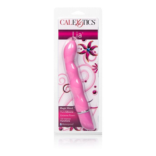 Розовый силиконовый вибратор California Exotic Novelties Lia Magic Wands SE-4560-10-3 (17 см)