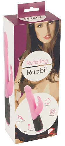 Розовый вибратор-кролик с ротацией Orion Rotating Rabbit 05966980000 (21,7 см)