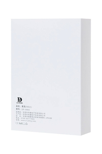 Анальная чёрная втулка с пультом D-PENG Mike DP-18004 (12,3 см)