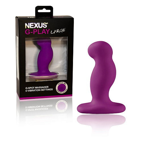 Анальный стимулятор с вибрацией Nexus Range G-Play Large Purple E21605 (10 см)