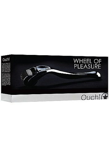 Черный массажный ролик Shots Media BV Wheel of Pleasure OU095BLK
