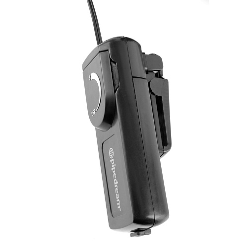 Чёрный страпон с вибрацией Pipedream Dual Penetrator PD3337-23 (17 см)