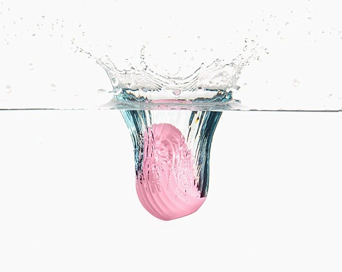 Нежно-розовый вакуум-волновой стимулятор с вибрацией и базой-ночником Cuddly Bird CB-PK