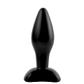 Чёрная анальная пробочка Pipedream Small Silicone Plug PD4602-23 (11 см)