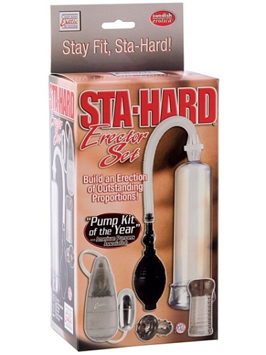 Помпа, кольцо, мини-мастурбатор и вибро-яичко California Exotic Novelties STA-HARD SE-1024-00-3