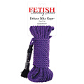 Фиолетовая веревка для фиксации Deluxe Silky Rope - 9,75 м. Pipedream PD3865-12