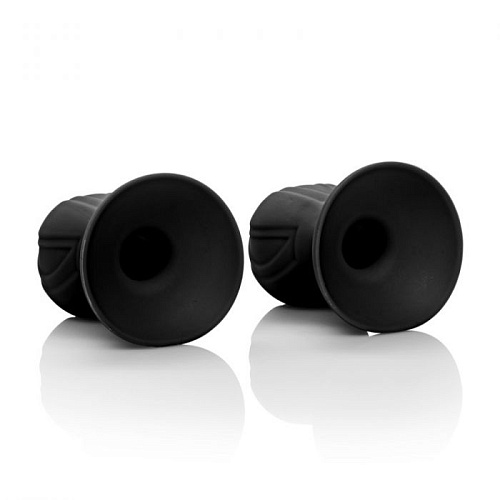 Чёрные насадки-присоски на соски California Exotic Novelties Nipple Play Silicone Pro Nipple Suckers SE-2644-70-2