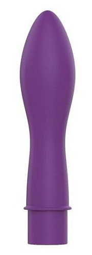Фиолетовый гладкий мини-вибромассажёр Bior toys ST-40190-5 (12,5 см)
