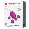 Лиловое вагинальное яйцо с утяжеляющими шариками Baile Kegel Ball BI-014462