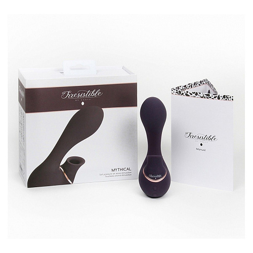 Фиолетовый вакуум-волновой массажёр с двойной стимуляцией Irresistible Irresistible Mythical IRR004PUR