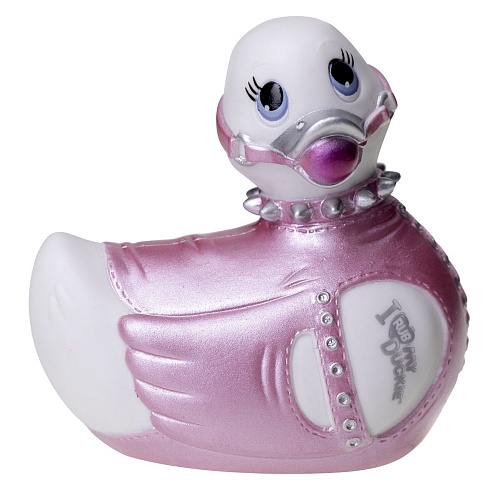 Бело-розовый вибратор-уточка Big Teaze Toys I Rub My Duckie Bondage Travel Size 10185