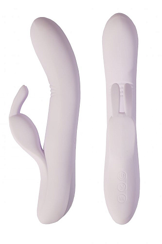 Белый вибратор с клиторальным зайчиком Lola toys Love story White Rabbit 3003-00Lola (21 см)