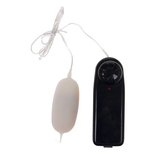 Виброяйцо с хвостиком и пультом управления телесного цвета Baile BI-014027-1002