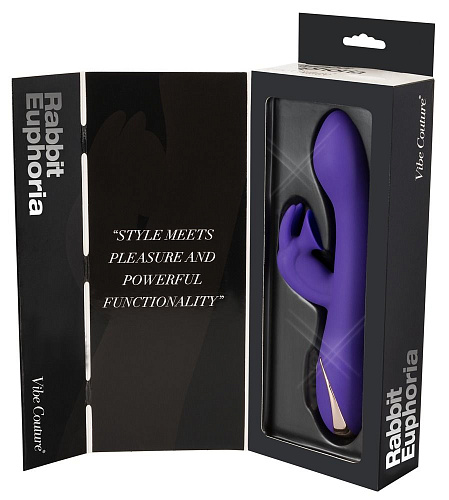 Фиолетовый вибратор с клиторальным отростком Orion Euphoria 05944150000 (21,8 см)