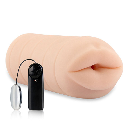 Телесный ротик с вибрацией Erotic Fantasy BREE OLSON HT-P21