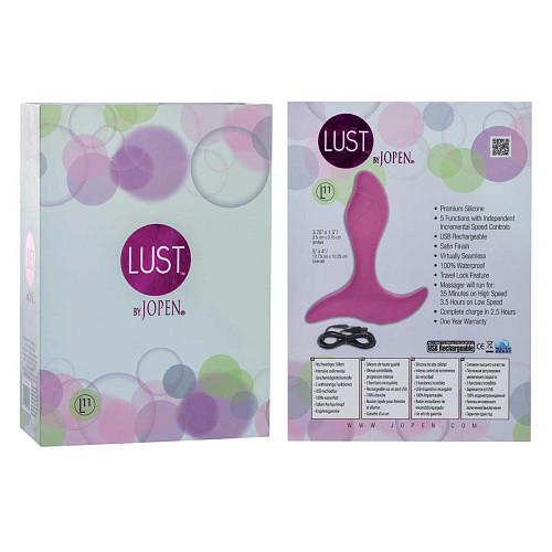 Розовый массажёр простаты Jopen Lust by JOPEN L11 JO-4726-00-3