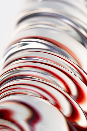 Стеклянная анальная втулка-спираль Sexus 912199 (12 см)