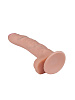 Телесный фаллоимитатор с присоской LOVETOY (А-Полимер) REAL Standard 014803