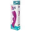 Фиолетовый вибратор с клиторальным отростком Dream Toys ROCKING BUNNY 21371