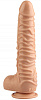 Телесный реалистичный фаллоимитатор на присоске Сумерки богов 1016-57 BX DD (26,5 см)