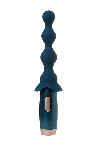 Бирюзовый анальный вибратор с 2 сменными насадками Le Stelle PERKS SERIES EXO LS12214