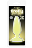 Жёлтая, светящаяся в темноте анальная пробка NS Novelties Firefly Pleasure Plug Medium Yellow NSN-0475-38 (12,7 см)