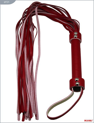 Красный кожаный флогер с 21 хвостом X-Market Ltd 69721 (56 см)