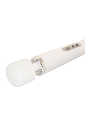 Белый проводной вибромассажёр Magic Wand 0713