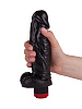 Большой чёрный вибромассажёр в форме фаллоса LOVETOY (А-Полимер) 415500 (20,5 см)