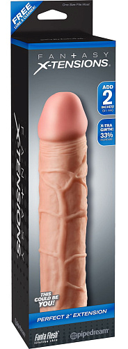 Телесная насадка Pipedream Fantasy X-tensions Perfect 2  Extension PD4111-21 (20,3 см)