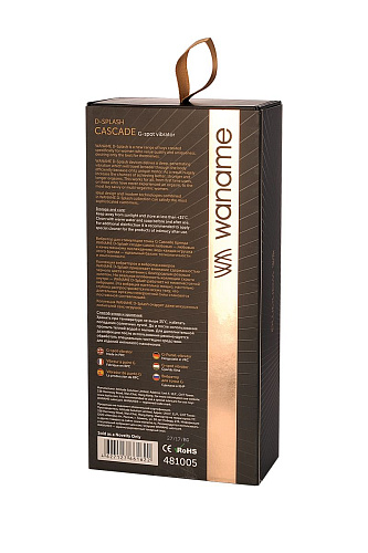 Чёрный вибратор для стимуляции точки G WANAME Cascade 481005 (15 см)