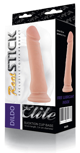 Телесный фаллоимитатор на присоске ToyFa 982028 (23 см)