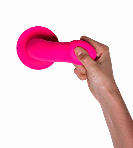 Ярко-розовый фаллоимитатор двойной плотности Adrien Lastic Hitsens 2 24011 (16,7 см)