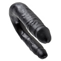 Чёрный двусторонний фаллоимитатор Pipedream U-Shaped Small Double Trouble PD5513-23 (33,5 см)