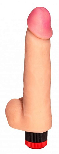 Телесный реалистичный вибратор Сумерки богов №72 3202-72 BX DD (19,5 см)