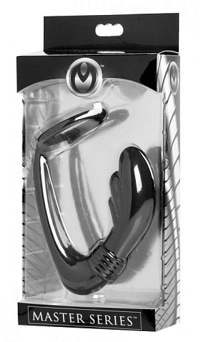 Чёрное эрекционное кольцо с анальным стимулятором XR Brands AE348