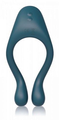 Тёмно-зелёный многофункциональный массажер Пикантные штучки Maxim DP7503GG