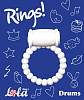 Белое эрекционное кольцо Lola toys Rings Drums 0114-50Lola