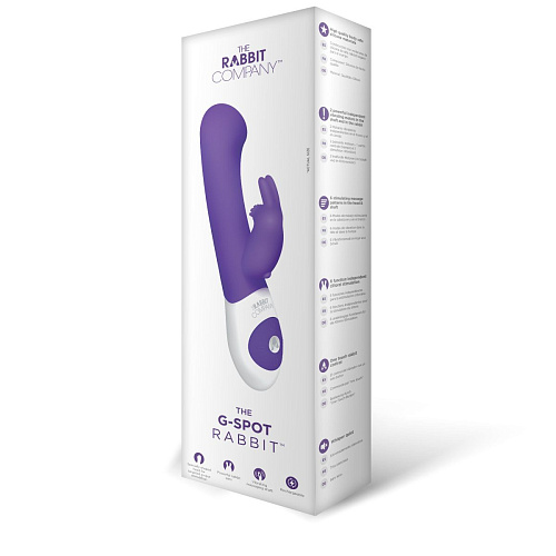 Фиолетовый стимулятор G-точки с клиторальным отростком The Rabbit Company The G-spot Rabbit TRC-002PUR (22 см)