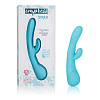 Голубой вибромассажёр со стимуляцией клитора California Exotic Novelties Impress Tongue SE-4420-12-3 (18 см)