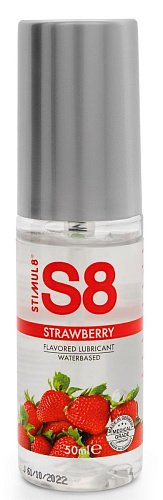 Лубрикант со вкусом клубники Stimul8 Flavored Lube STF7406str (50 мл)